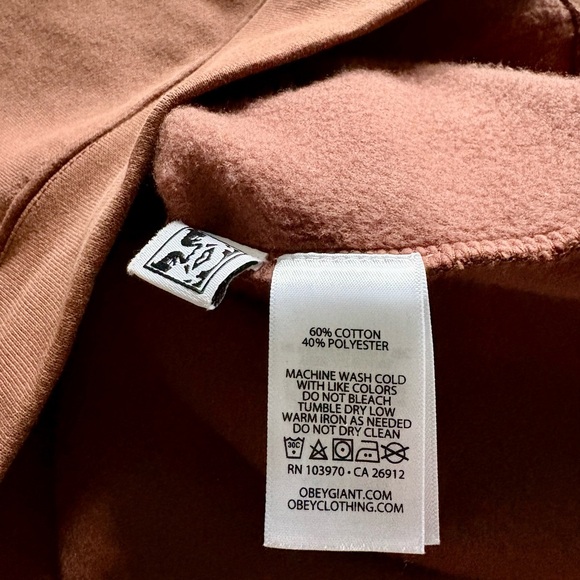 Obey Men's Brown Graphic Sweatshirt - Picture 3 of 3